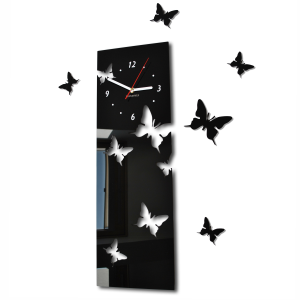 Wanduhr vertikale Schmetterlinge 20x60cm