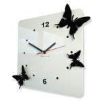 Wanduhr  Schmetterlinge 3D-Effekt