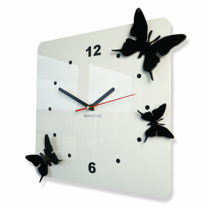 Wanduhr  Schmetterlinge 3D-Effekt