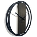 Zegar ścienny drewniany LOFT OVAL wenge 50cm