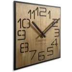 DIGITIS Wanduhr aus Eichenholz 50cm