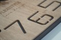 Zegar ścienny DIGITS dębowy 50cm zoom 1
