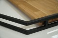 Zegar ścienny drewniany do salonu LOFT HEXAGON 80cm zoom2