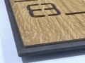 Zegar ścienny do salonu DIGITS dębowy 40cm zoom 2