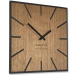 EXACT Wanduhr aus Eichenholz 40cm