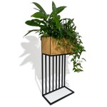 Flowerbed Harmonic OAK 42x22x80 cm