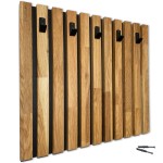 Holzkleiderbügel mit Lamellen 60cm
