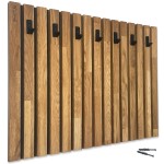 Holzkleiderbügel mit Lamellen 80cm