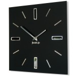 Modern Uhr Schwarz BRILLIANT 30cm