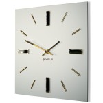 Modern Uhr Weiß BRILLIANT 30cm