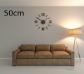 Drewniany zegar ścienny dębowy EKO 75cm brązowy wersja 50cm