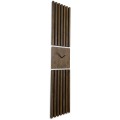 Dębowy panel Zegar w Lamelach 155x30cm brązowy