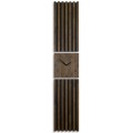 Dębowy panel Zegar w Lamelach 155x30cm brązowy