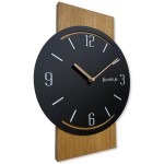 Holzwanduhr „Geometrisch" 40cm schwarz