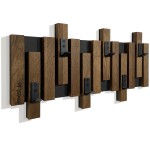 Wall-Mounted Clothes Rack Lamele Mini 60 cm Brown