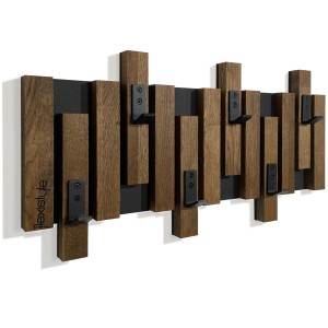 Wall-Mounted Clothes Rack Lamele Mini 60 cm Brown