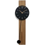 Wanduhr mit Pendel Naturale Schwarz