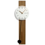 Wanduhr mit Pendel Naturale Weiß