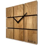 Holzwanduhr Harmony quadratisch 30 cm