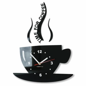 Moderne Küchenuhr Tasse Schwarz