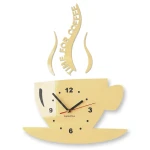 Moderne Küchenuhr Tasse Ecru