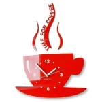 Moderne Küchenuhr Tasse Rot