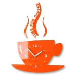Moderne Küchenuhr Tasse Orange