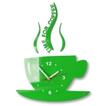 Moderne Küchenuhr Tasse Grün