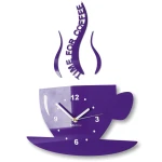 Moderne Küchenuhr Tasse Violett