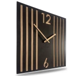 Wanduhr LAMELE 30cm schwarz/eiche