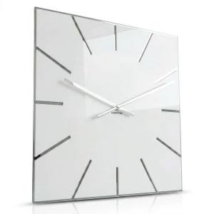 Große Wanduhr EXACT 50cm weiß