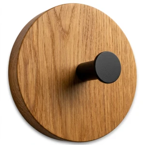 Circle Wall Hook – Oiled Oak