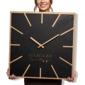 Duży zegar ścienny do salonu czarny ECO EXACT 60cm