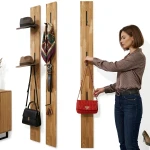 Dreieckiger Holzkleiderhaken SLIM Eiche