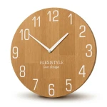 Wanduhr holz modern NATUR 30cm