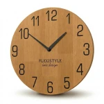 Wanduhr holz modern NATUR 30cm