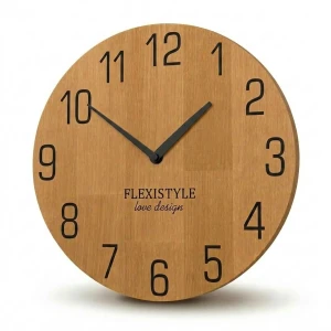Wanduhr holz modern NATUR 30cm