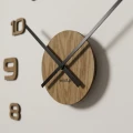 Duży zegar ścienny drewniany OakTime 50-75cm
