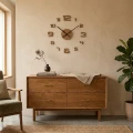 Duży zegar ścienny drewniany OakTime 50-75cm