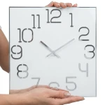 Square wall clock DIGIT 30cm