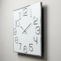 Zegar ścienny do salonu biały DIGIT 30cm