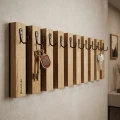 Drewniany wieszak na klucze Lamele 60cm
