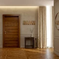 Drewniany wieszak na ścianę HOME Dębowy 50cm