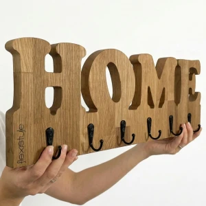 Oak Wall Hook HOME  50cm