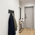 Drewniany wieszak na ścianę HOME Czarny 50cm