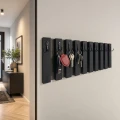 Drewniany wieszak na klucze Lamele 60cm czarny