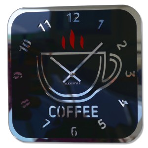 Coffee kitchen clock