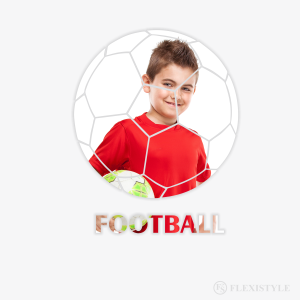 Fußballspiegel 7x45cm