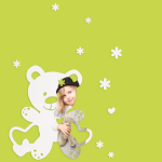Acrylspiegel Sweet Teddy Bear