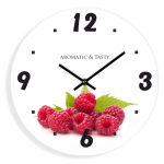 A&T Küchenuhr Süße Himbeeren 30cm